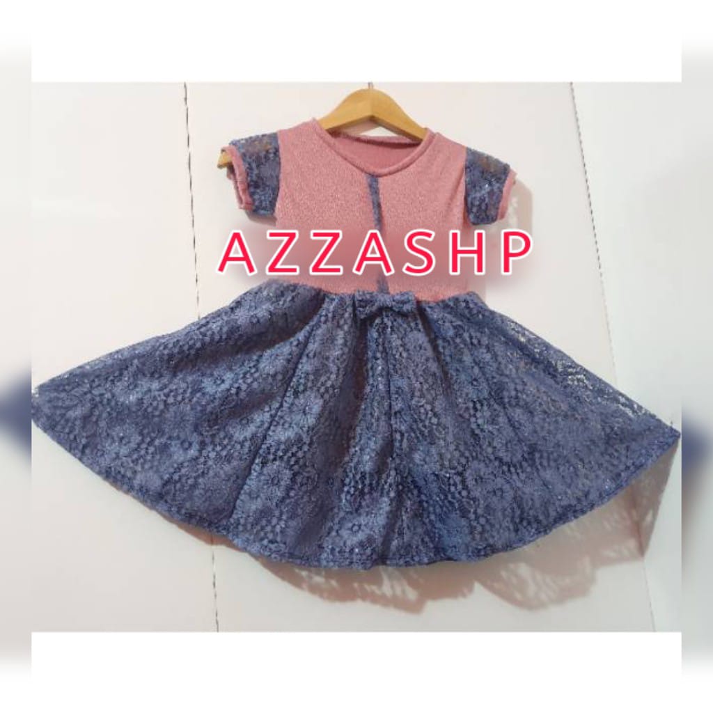 Dres Brukat Kombi Anak Cantik Umur 1-9 Thn