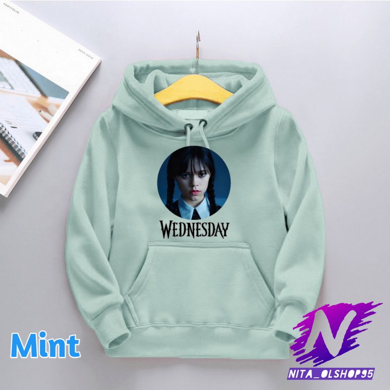 sweater hoodie anak wednesday