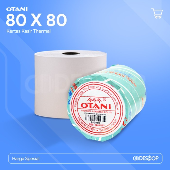 

Otani Kertas Struk 80 x 80 mm Warna Hitam Cetak Printer Thermal 80 mm