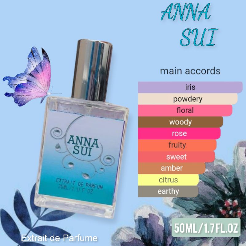 PARFUM WANITA TAHAN LAMA EDT DAN EXTRAIT ANNA SUI 30ML DAN 50LL