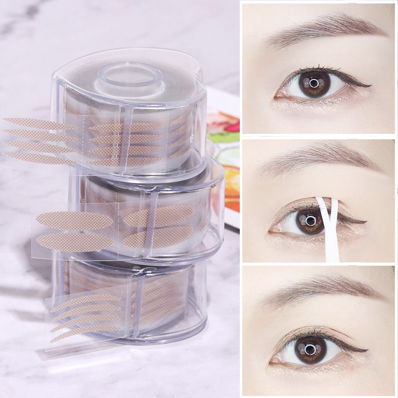 KMN 600pcs Skot Mata Scott Mata Roll Double Eyelid Veil Tape Stiker Kelopak Mata Tahan Air Jaring Selotip Lipatan Mata Scott lace