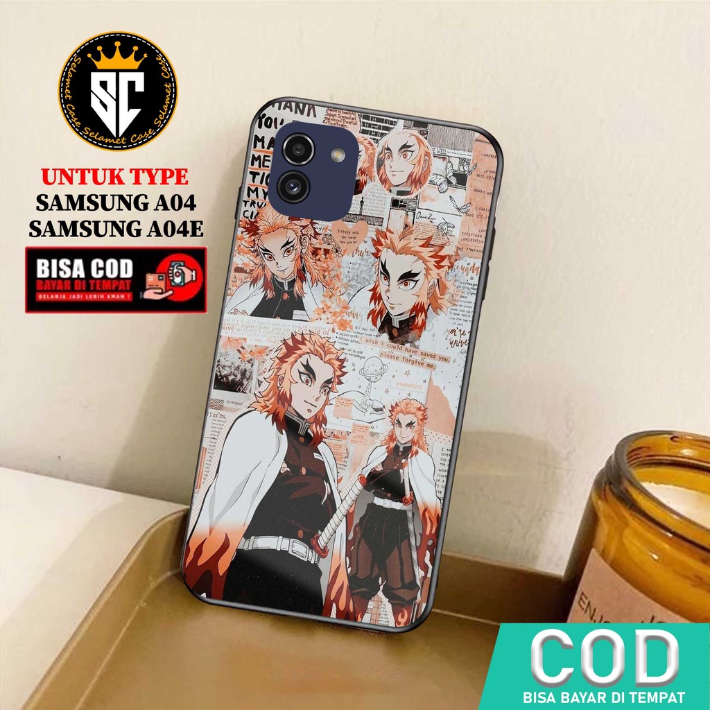 Case Samsung A04 A04E Casing Samsung A04 A04E Selamet Case [ANIME] Softcase Glass - Hardcase Glossy 