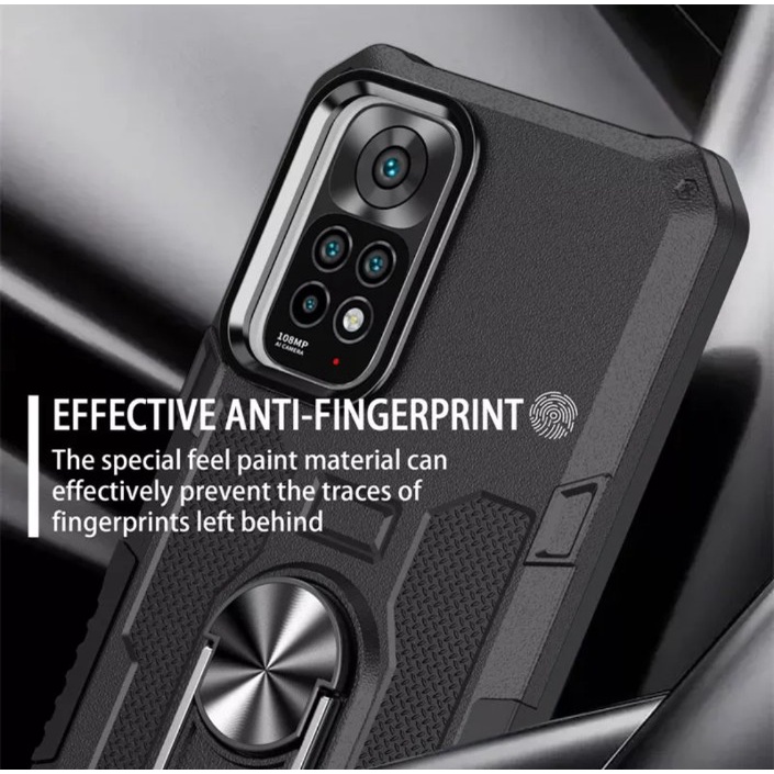 Case Armor SAMSUNG A14 5G Iring Cincin Magnetic Kesing Hp Protect kamera Premium Hard Case Standing Robot Pelindung Kamera