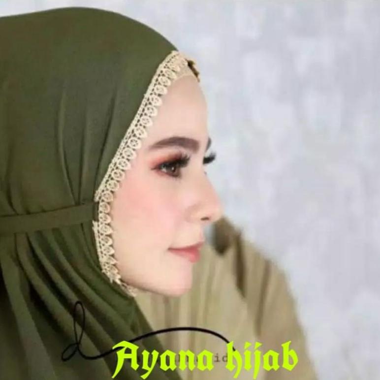 TERBARU BERGO RENDA(PREMIUM QUALITY)/MARYAM RENDA/KHIMAR NON PET /HIJAB INSTANT/TERPANJANG ready