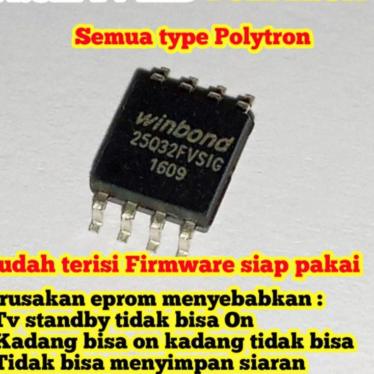 ✯ ic eprom tv LED Polytron siap pakai ♗