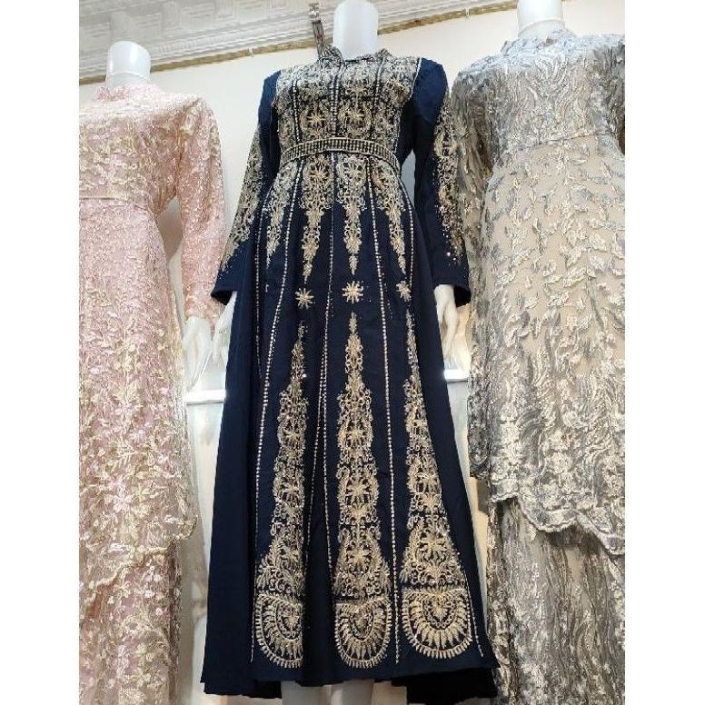 DISKON Gamis Sultan Mewah Motif India Full Payet import untuk Lebaran 2022 Murah