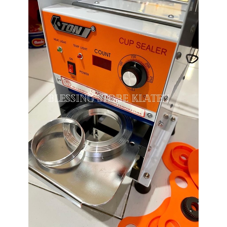 Cup Sealer Semi Auto ETB 9 Digital Counter Gelas 22oz / cup sealer semi auto