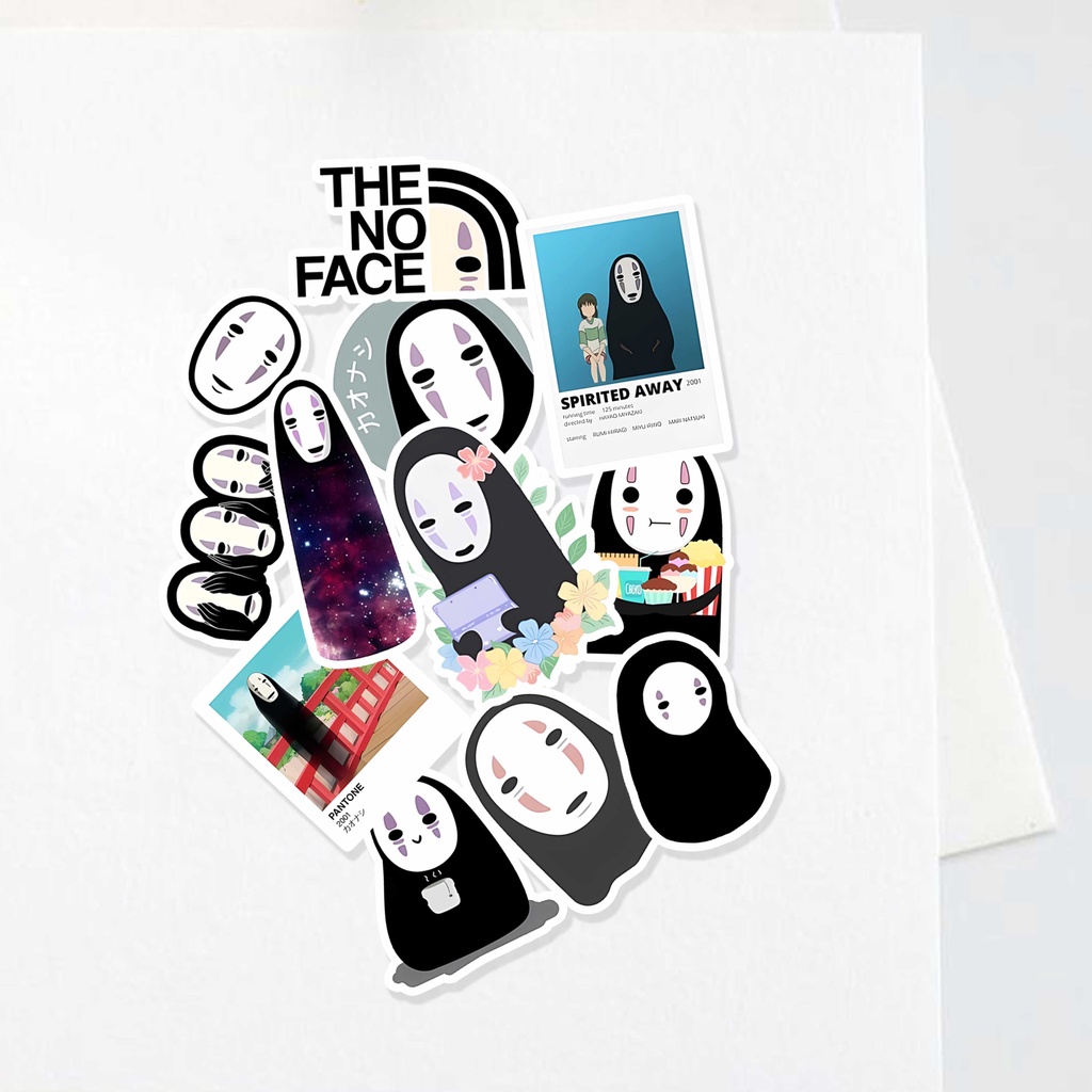 

Sticker No Face / Spirited Away Aesthetic Stiker Waterproof (12pcs)