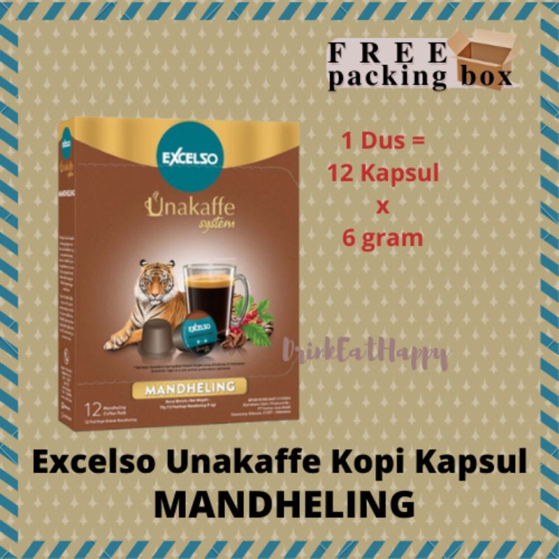 

Excelso UNAKAFFE MANDHELING Kopi Kapsul Capsule Coffee