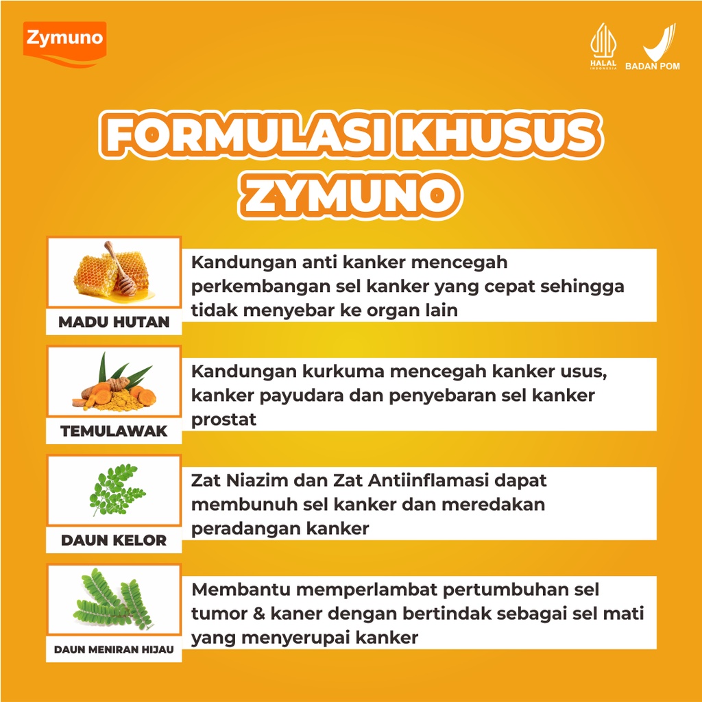 Zymuno 2 box - Madu Herbal Tingkatkan Daya Tahan Tubuh Imun Jaga Kesehatan Tubuh Cegah Kanker