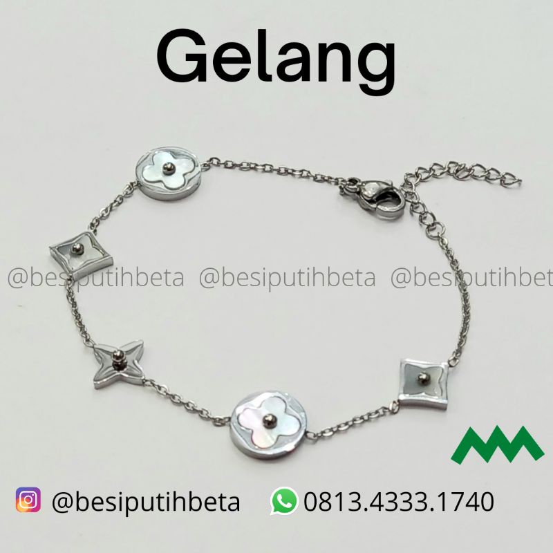 Gelang Tangan Besi Putih asli ambon