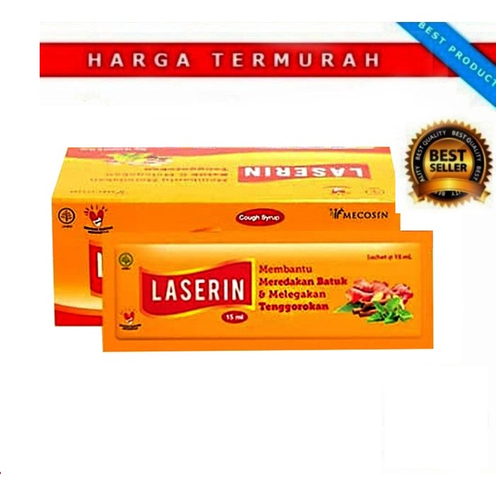Laserin sirup Obat Batuk Herbal 10 sachet 15 ml