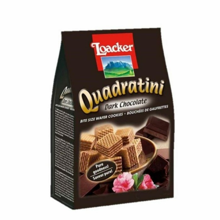 

LOACKER Quadratini Wafer All Variant Semua Varian Locker Loaker - DARK CHOCOLATE, 125gr