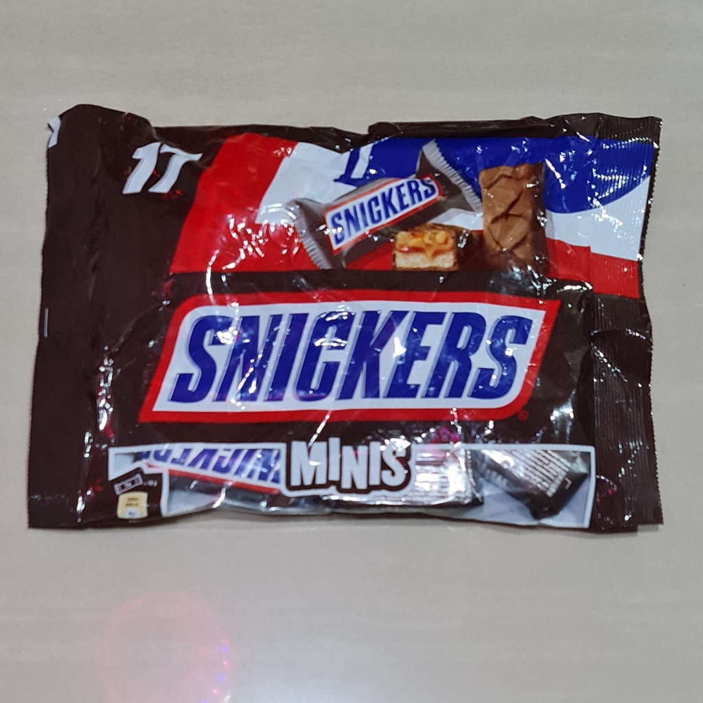 Coklat Snickers Minis Chocolate Bar Travel Edition isi 17 Pcs 333 Gram