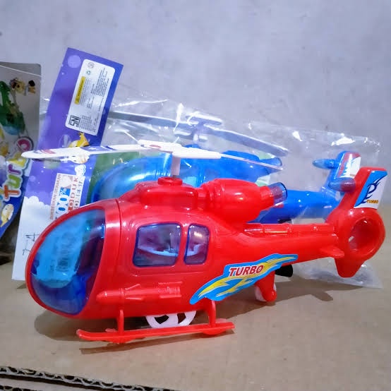 Mainan Helicopter Tarik/ Mainan Helicopter Turbo untuk Anak