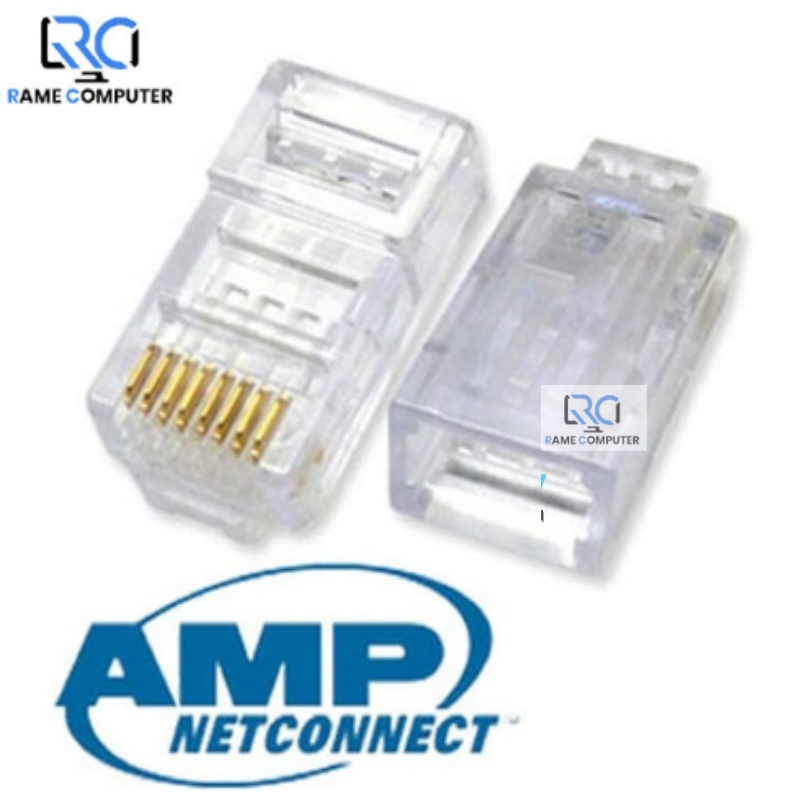 KONEKTOR RJ45 CAT5e AMP COMMSCOPE ORIGINAL HARGA ECER 1 PC