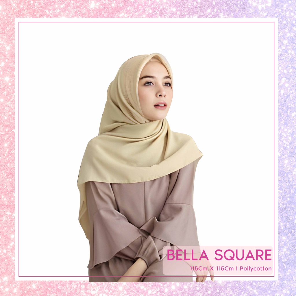 Hijab Bella Square / Segi Empat - Warna Lengkap