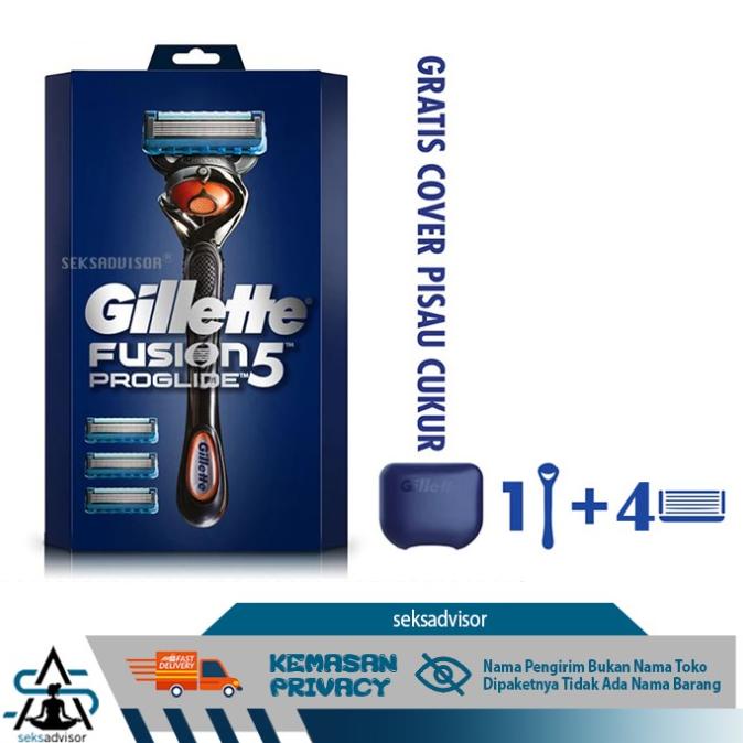 GILLETTE FUSION 5 PROGLIDE STARTER PACK. Fusion5 Alat Pisau Cukur