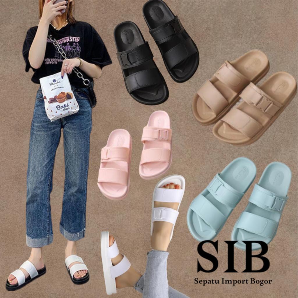 Sandal Jelly Selop Casual Wanita ALORA Import 1988 - 1A