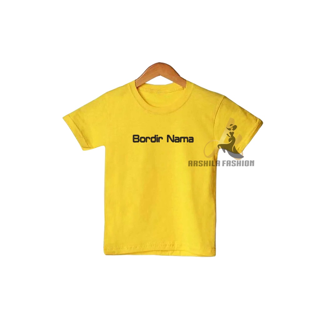 KAOS POLOS ANAK Combed 30 S Gratis Bordir Nama