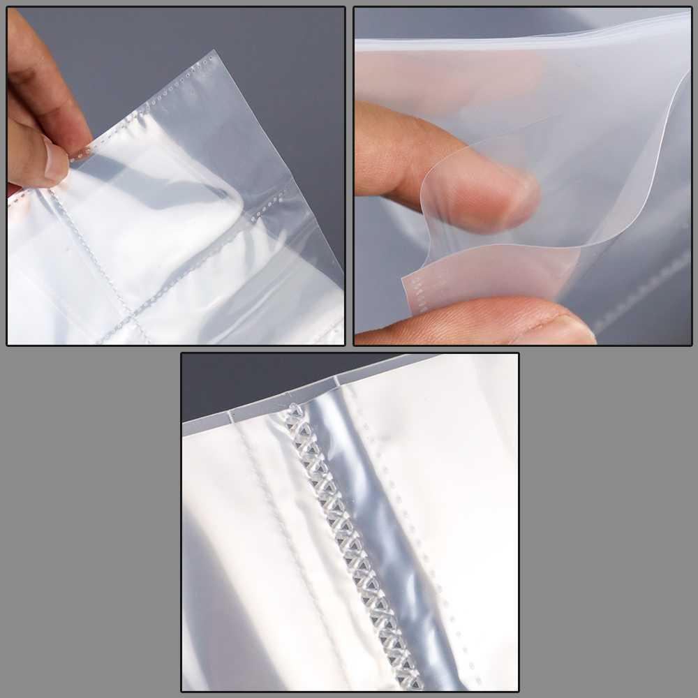 Tempat Aksesoris Perhiasan Plastik Zipper Anti Oksidasi 80 Slot - LI22 - Transparent