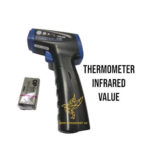 THERMOMETER INFRARED DIGITAL SUHU AC RUANGAN ACCURATE VIT300S TEMBAK VALUE