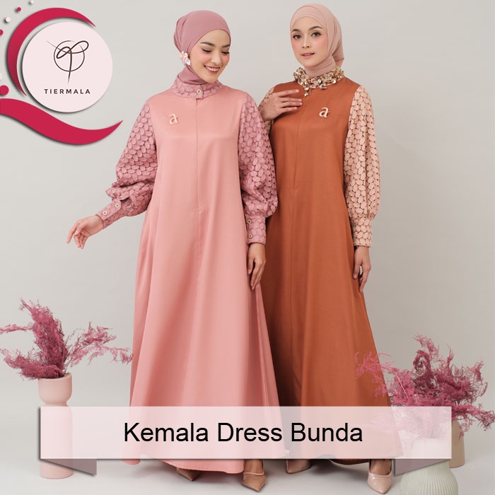 Tiermala - Kemala Dress Bunda Sarimbit Series - Gamis Dewasa/ Cotton Yasmin Terlaris
