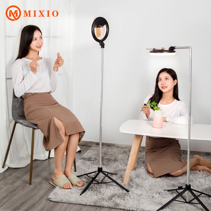 MIXIO Q8E - Overhead Ringlight Flatlay Tripod + Remote Control - 170cm