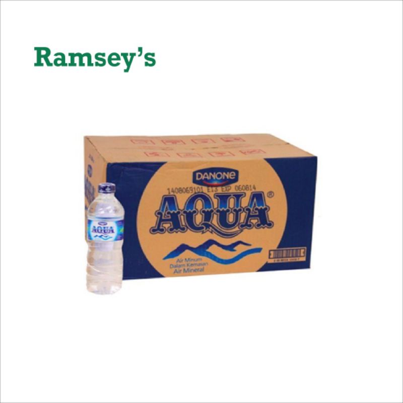 

Aqua air mineral 600mL 1 karton 24 Botol