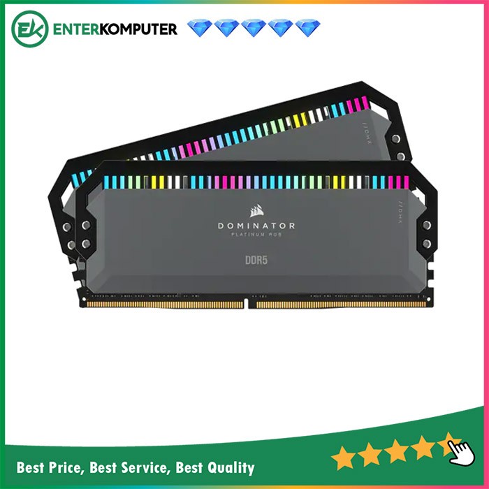 Corsair DDR5 Dominator Platinum RGB PC48000 64GB CMT64GX5M2B6000Z40