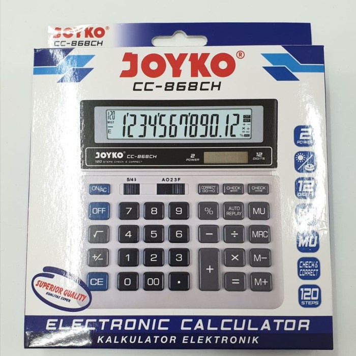 

CC-868 Calculator Kalkulator Joyko 12 Digits