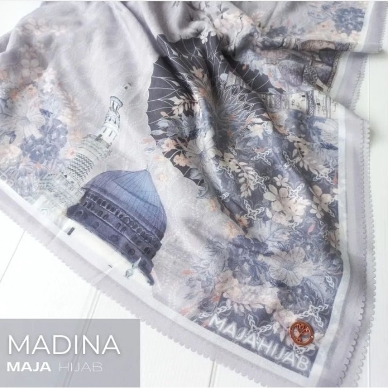 hijab printing mewah MAJAHIJAB tema Kota Madina series