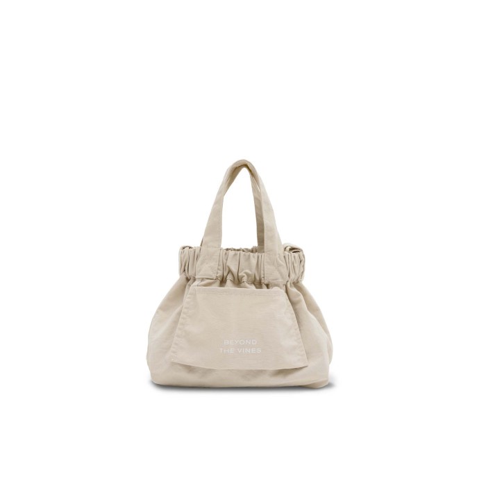 BEYOND THE VINES BTV MICRO DUMPLING BAG/Tas selempang nylon tote bag - Cream