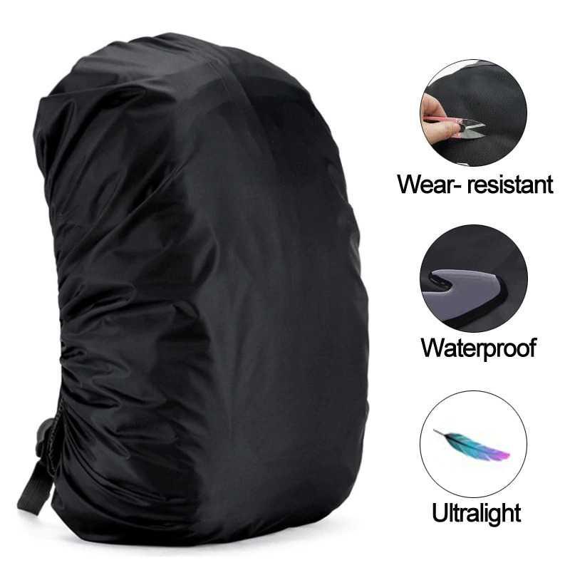 Rain Cover Tas Ransel Waterproof Backpack Cover - W1012 - Black