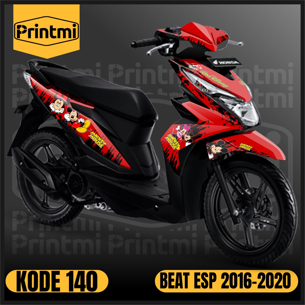 Printmi Decal Beat ESP 2016 2017 2018 2019 Full Body Stiker Motor Beat Street Old CW Eco Sticker Mic