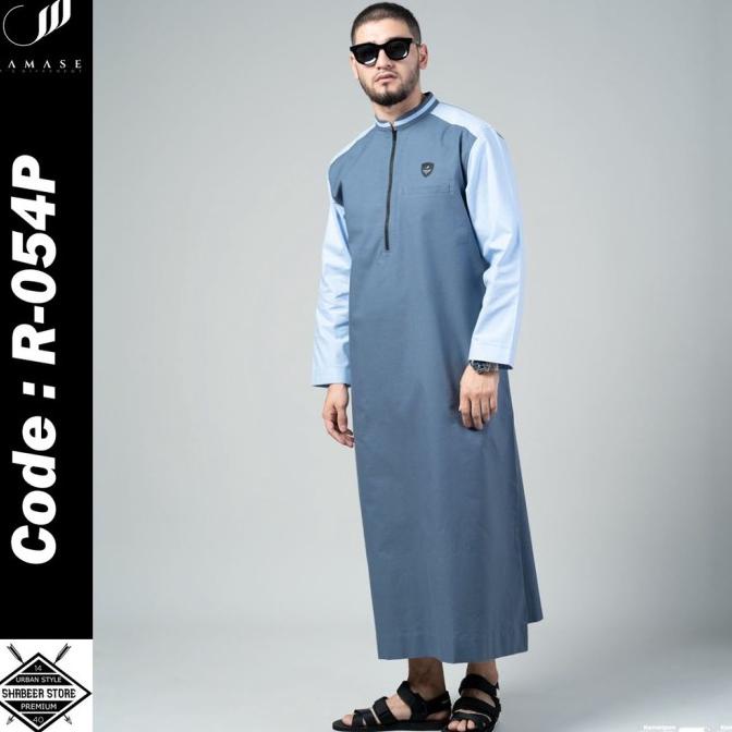 BAJU PRIA ((HEI,READY)) SAMASE JUBBA CASUAL 1 BAJU JUBAH GAMIS PRIA LENGAN EL09I09A82L