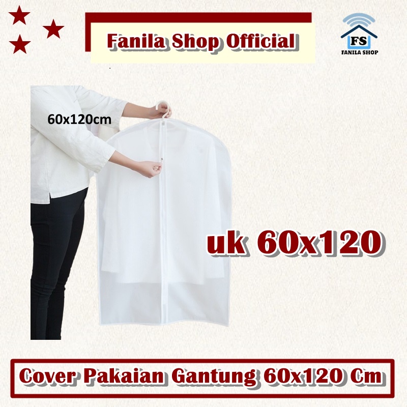 Cover Pakaian Gantung 60x120 Cm Cover Baju Cloth Cover