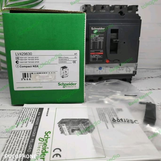MCCB NSX100F 3P 70-100A Schneider Electric
