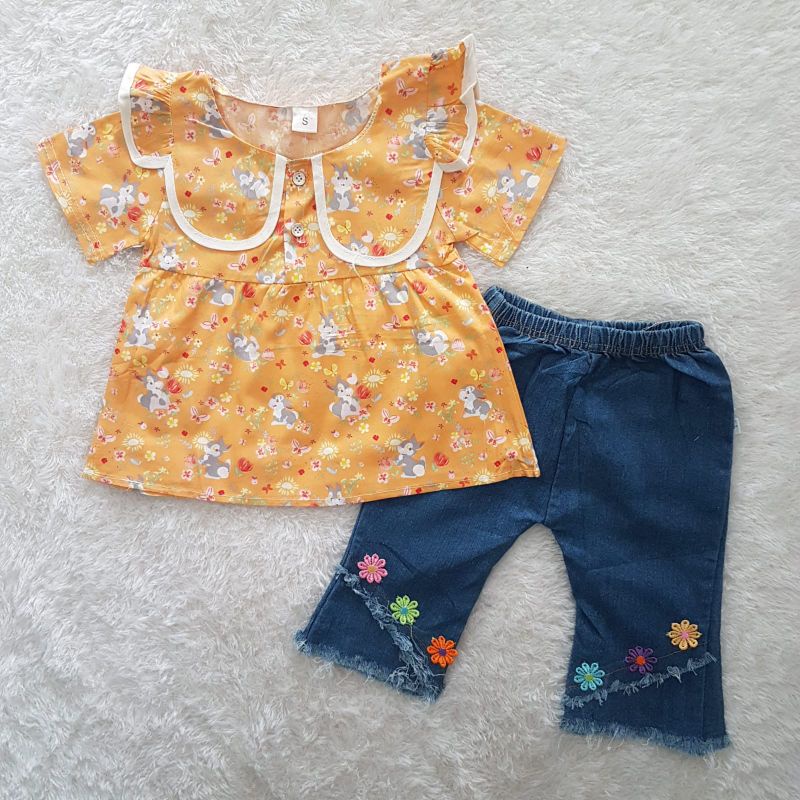 Baju Anak perempuan adelle pants set