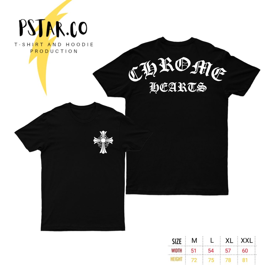 T-shirt Kaos Chrome Hearts New Cotton