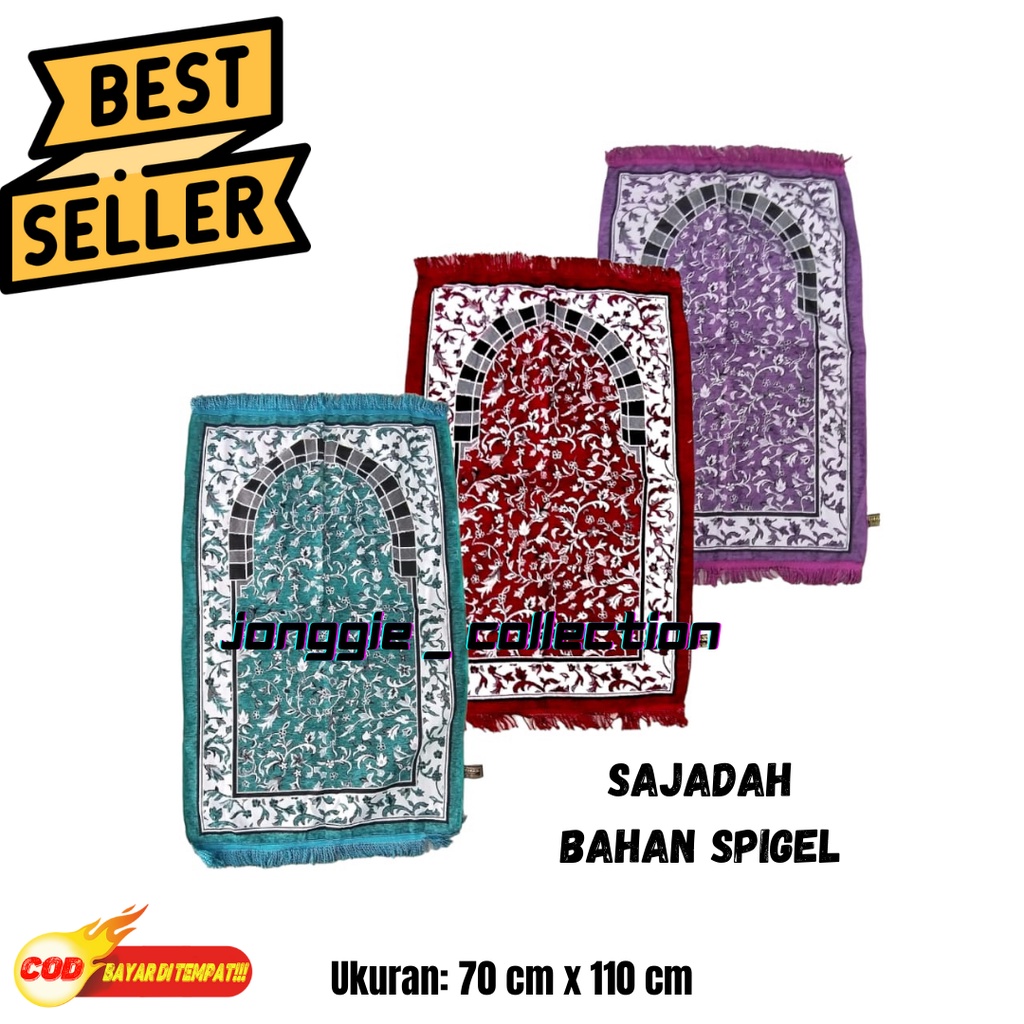 Terbaru Sajadah Bludru Spigel Turkey 70 CM X 110 CM Sajadah Dewasa Termurah Bisa COD