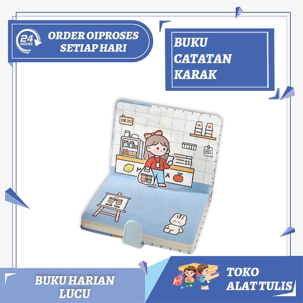 【ywhwc10001】Eternal Summer Journal A5 Agenda impor Notebook / Buku Tulis Catatan Karak/ Planner/ Not