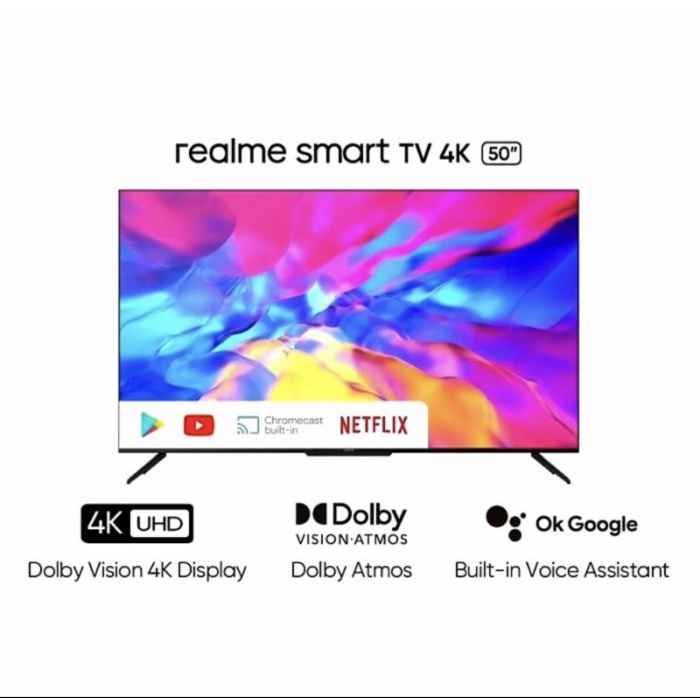 Realme Android TV 50 inch Smart TV 4K 50inch