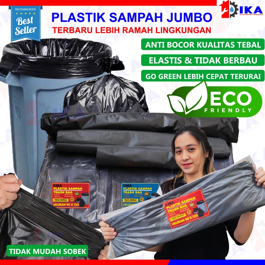 ( Ready Stock / harga 1 pack) HD sampah | Kantong Plastik Sampah Hitam - Trash Bag/Trashbag - Tempat Sampah Plastik kantong plastik sampah trash bag hitam 60 x 100 / 90 x 120 jumbo kuat anti bau