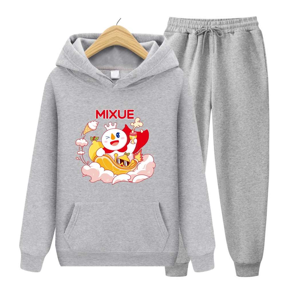 FenishaStore MIXUE ICE CREAM Sweater Hoodie Atasan Dan Setelan Anak Usia 4-13+Tahun Bisa Bayar Ditempat COD