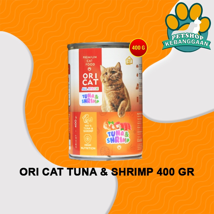 Makanan Kucing Basah Ori Cat Kaleng Wet Food 400 Gram