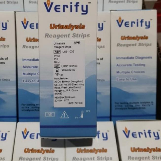 ❄ Verify 3p / Verify 10p / Urine Test Verify isi 100 stik ➳