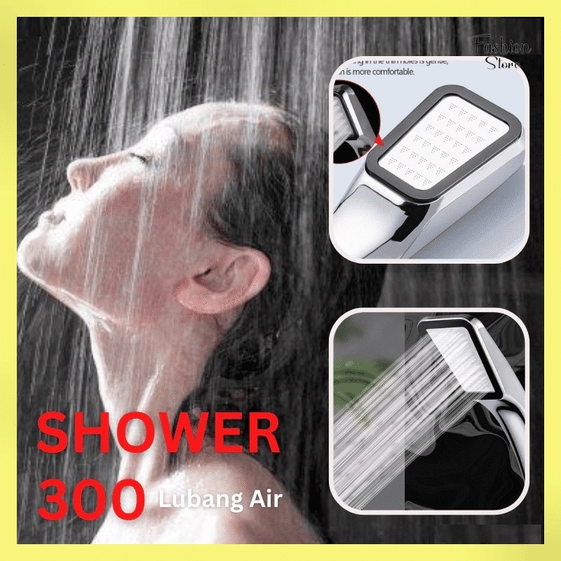 FS- KEPALA SHOWER MANDI 300 LUBANG TEKANAN TINGGI / PANCURAN AERATOR HEAD FILTER SELANG