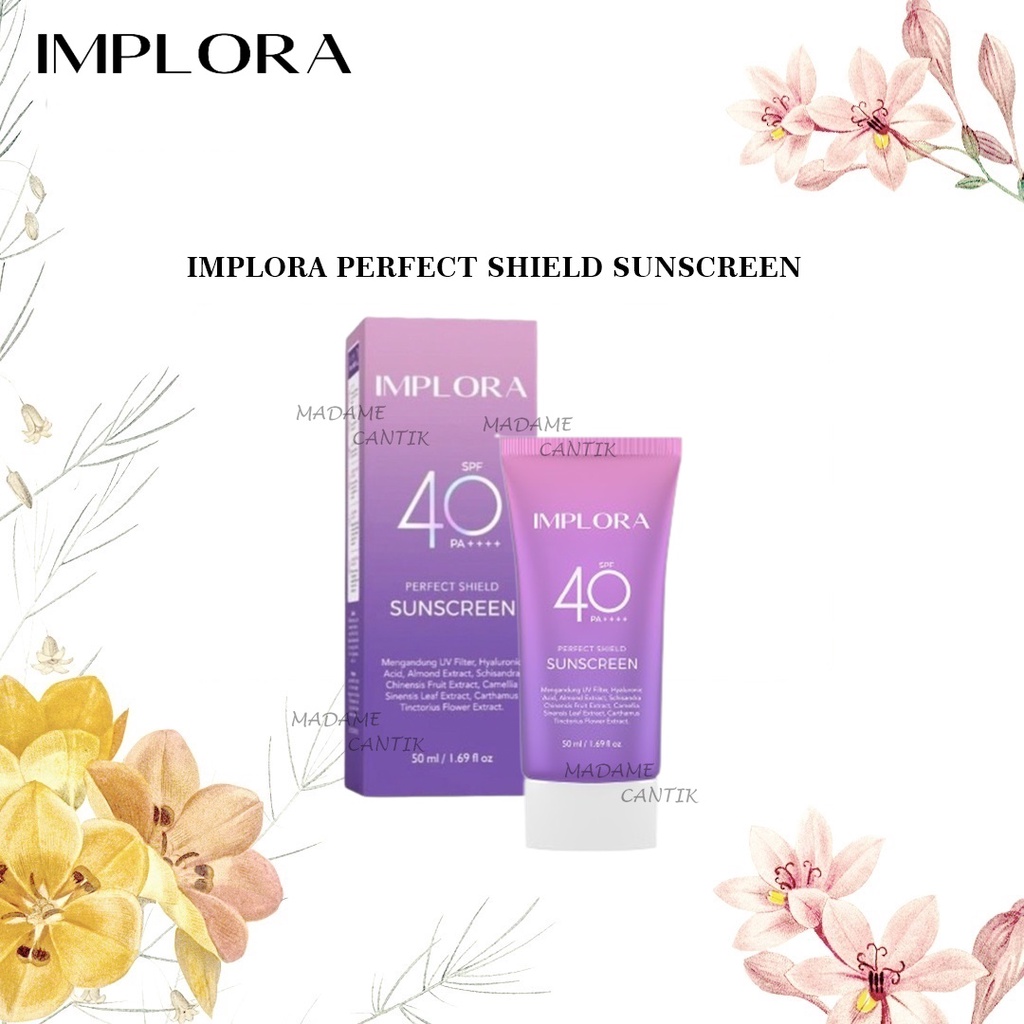 ✿ MADAME ✿IMPLORA PERFECT SHIELD SUNSCREEN SPF 40 PA+++ - SUNSCREEN WAJAH BPOM