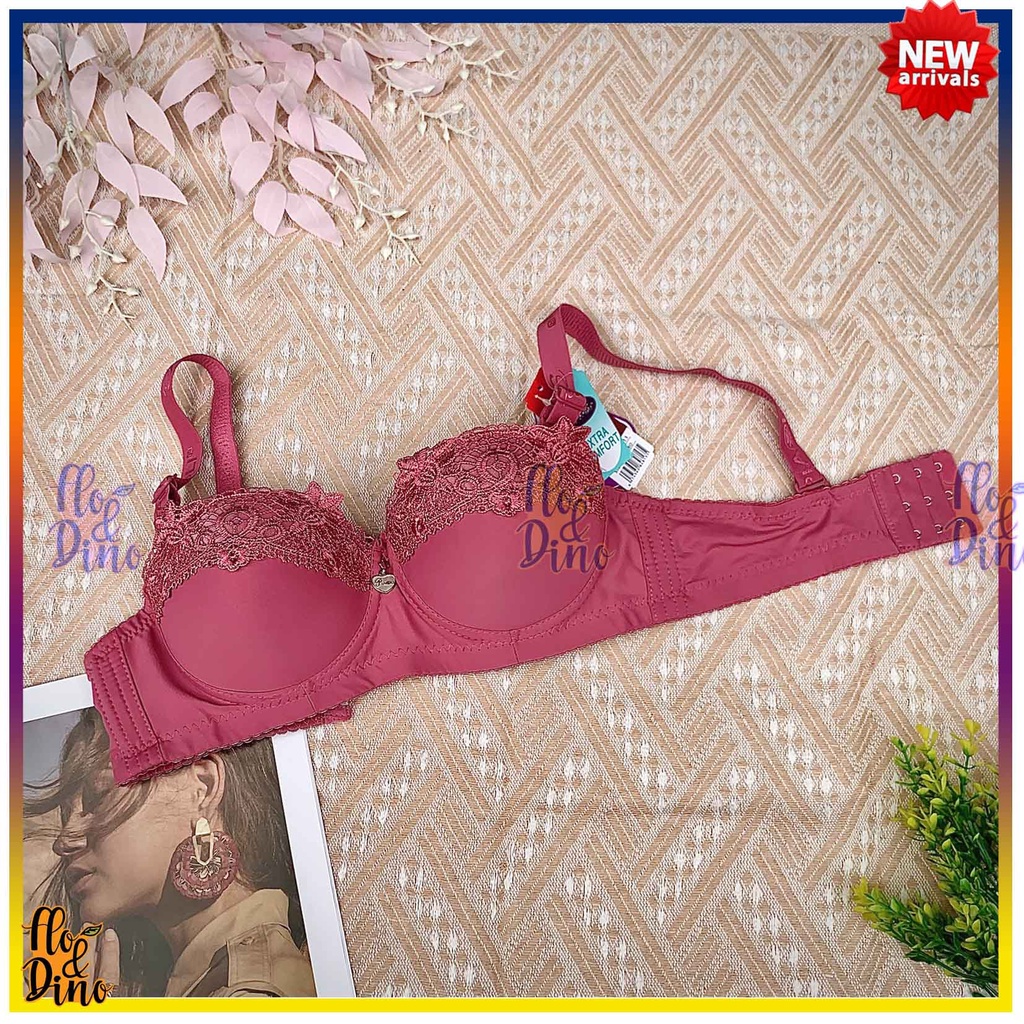 RB1 Bra dengan Kawat Piaoli BH Push Up Busa Tebal kait 3 Brukat Sexy Kawat 813